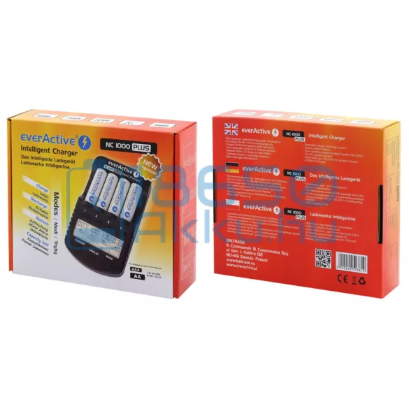 EverActive NC-1000 Plus Ni-MH / Ni-Cd Akkumulátor Töltő