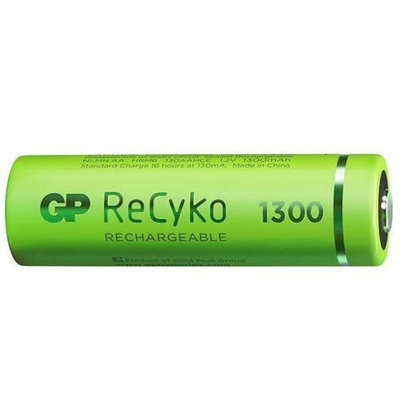 GP ReCyko 1300 1300mAh (AA / R6) Ceruza Újratölthető Elem / Ni-MH Akkumulátor (4db)