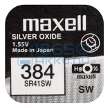 Maxell 384 / SR41SW Ezüst-Oxid Gombelem