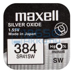 Maxell 384 / SR41SW Ezüst-Oxid Gombelem