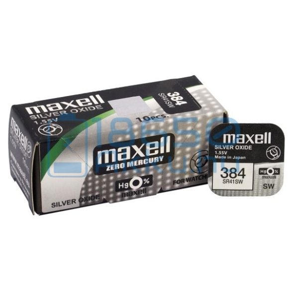 Maxell 384 / SR41SW Ezüst-Oxid Gombelem