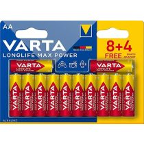   Varta Longlife Max Power Alkáli Tartós (AA / LR6) Ceruza Elem (12db)