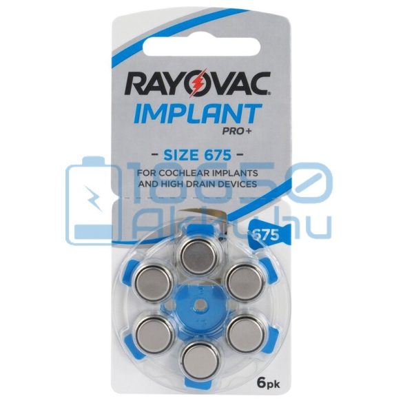 Rayovac Extra Implant Pro+ 675 Hallókészülék Elem