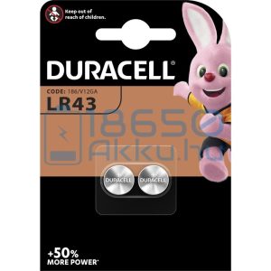 Duracell AG12 / LR43 Alkáli Gombelem (2db)