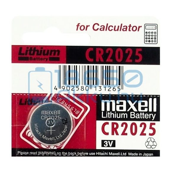 Maxell CR2025 Lítium Gombelem