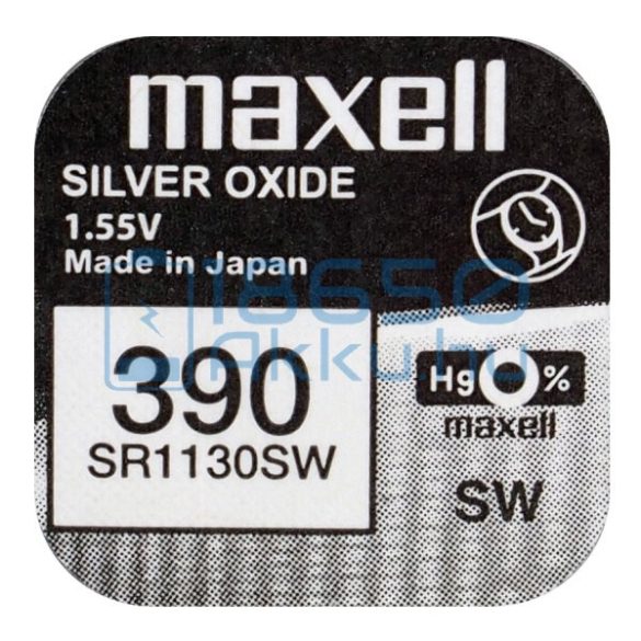 Maxell 390 / SR1130SW Ezüst-Oxid Gombelem
