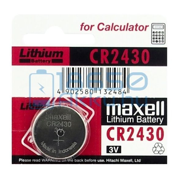 Maxell CR2430 Lítium Gombelem
