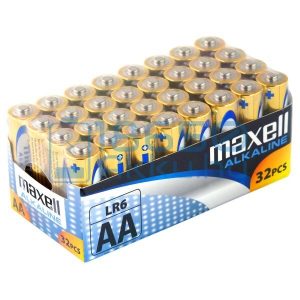 Maxell Alkáli Tartós (AA / LR6) Ceruza Elem (32db) (8x4)