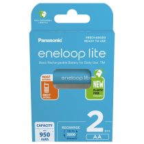   Panasonic Eneloop Lite 950mAh (AA / R6) Ceruza Újratölthető Elem / Ni-MH Akkumulátor (2db)