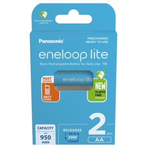 Panasonic Eneloop Lite 950mAh (AA / R6) Ceruza Újratölthető Elem / Ni-MH Akkumulátor (2db)