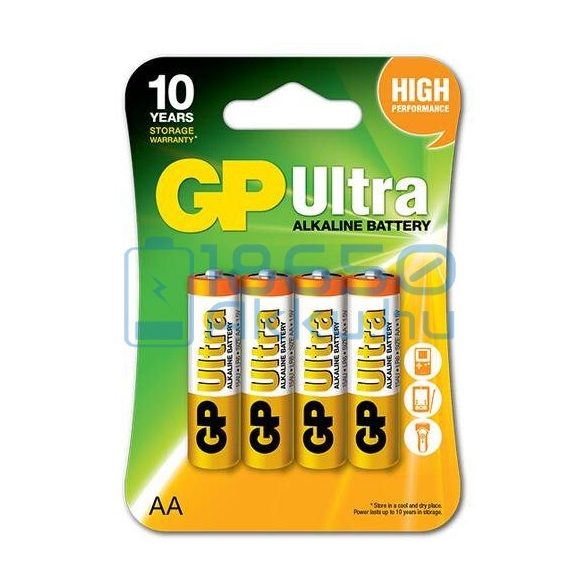 GP Ultra Alkáli Tartós (AA / LR6) Ceruza Elem (4db)