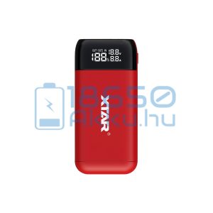 XTAR PB2S Piros Akkumulátor Töltő és Powerbank