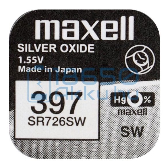 Maxell 397 / SR726SW Ezüst-Oxid Gombelem