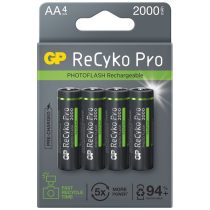   GP ReCyko Pro PhotoFlash 2000mAh (AA / R6) Ceruza Újratölthető Elem / Ni-MH Akkumulátor (4db)