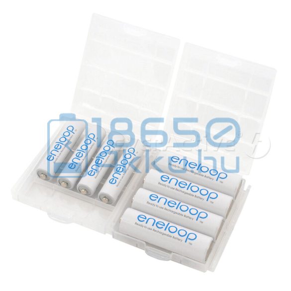 EverActive 4 db AA/AAA elem tartó/tároló tok/doboz Fehér