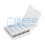 EverActive 4 db AA/AAA elem tartó/tároló tok/doboz Fehér