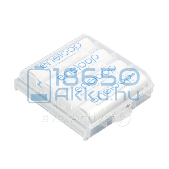 EverActive 4 db AA/AAA elem tartó/tároló tok/doboz Fehér