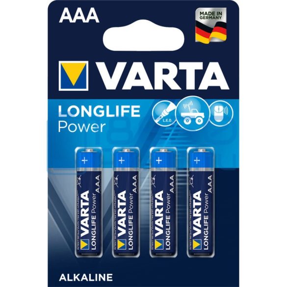 Varta Longlife Power Alkáli Tartós (AAA / LR03) Mikro Elem (4db)