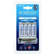   Panasonic Eneloop BQ-CC61 Ni-MH Akkumulátor Töltő + 4db 1900mAh (AA / R6) Ceruza Újratölthető Elem