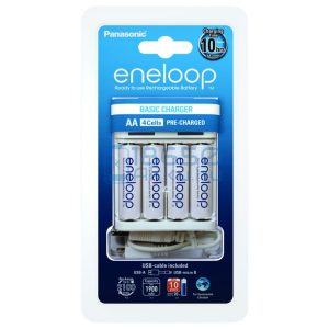 Panasonic Eneloop BQ-CC61 Ni-MH Akkumulátor Töltő + 4db 1900mAh (AA / R6) Ceruza Újratölthető Elem