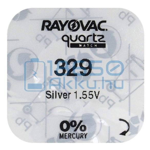 Rayovac 329 Ezüst-Oxid Gombelem