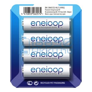 Panasonic Eneloop 1900mAh (AA / R6) Ceruza Újratölthető Elem / Ni-MH Akkumulátor (4db) (SP)