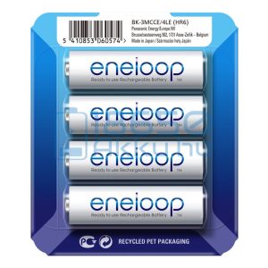 Panasonic Eneloop 1900mAh (AA / R6) Ceruza Újratölthető Elem / Ni-MH Akkumulátor (4db) (SP)
