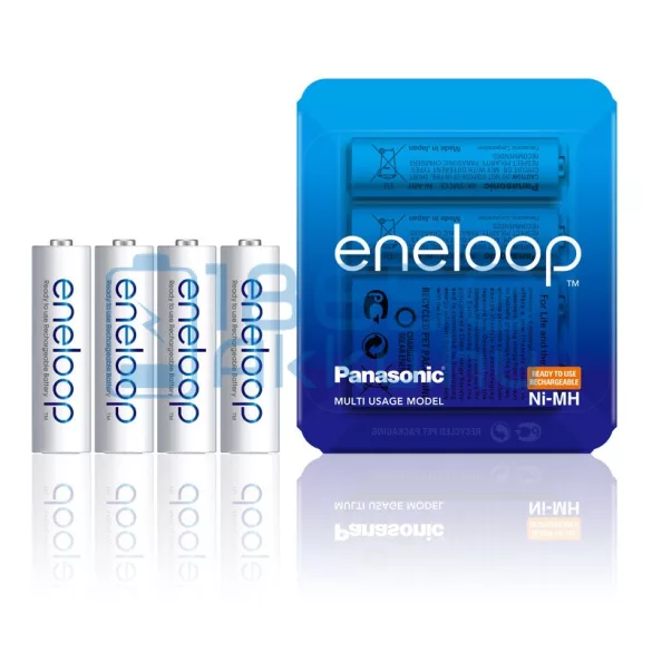 Panasonic Eneloop 1900mAh (AA / R6) Ceruza Újratölthető Elem / Ni-MH Akkumulátor (4db) (SP)
