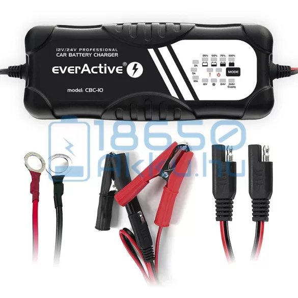 EverActive CBC-10 12V/24V Autó Akkumulátor Töltő