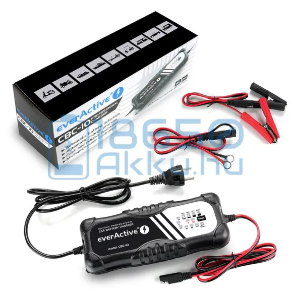 EverActive CBC-10 12V/24V Autó Akkumulátor Töltő