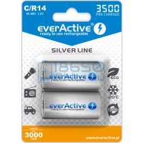   EverActive Silver 3500 3000mAh (C / R14) Baby Újratölthető Elem / Ni-MH Akkumulátor (2db)