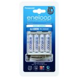 Panasonic Eneloop BQ-CC51 Ni-MH Akkumulátor Töltő + 4db 1900mAh (AA / R6) Ceruza Újratölthető Elem