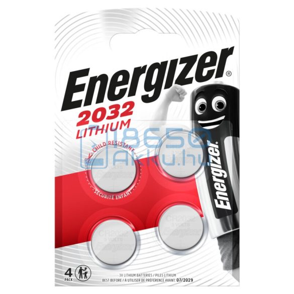 Energizer CR2032 Lítium Gombelem (4db)