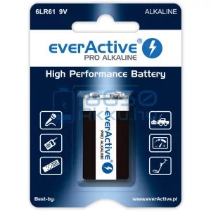 EverActive Pro 6LR61 9V Alkáli Elem