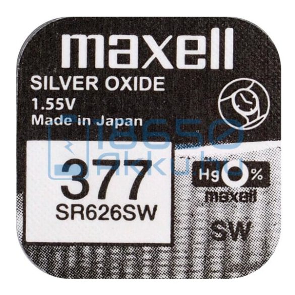 Maxell 377 / SR626SW Ezüst-Oxid Gombelem