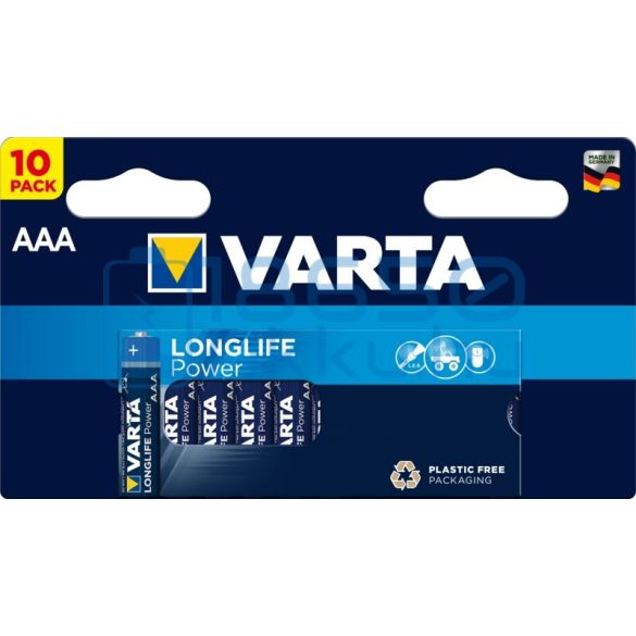 Varta Longlife Power Alkáli Tartós (AAA / LR03) Mikro Elem (10db)