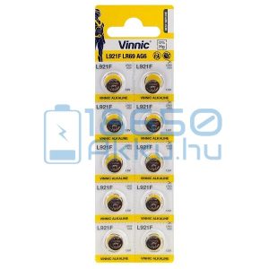 Vinnic AG6 / LR69 / L921F Alkáli Gombelem (10db)