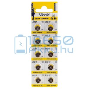 Vinnic AG6 / LR69 / L921F Alkáli Gombelem (10db)