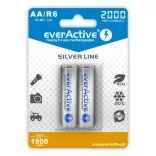 EverActive Silver 2000 1900mAh (AA / R6) Ceruza Újratölthető Elem / Ni-MH Akkumulátor (2db)