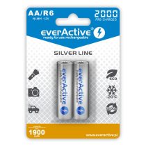   EverActive Silver 2000 1900mAh (AA / R6) Ceruza Újratölthető Elem / Ni-MH Akkumulátor (2db)