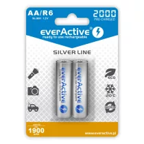   EverActive Silver 2000 1900mAh (AA / R6) Ceruza Újratölthető Elem / Ni-MH Akkumulátor (2db)