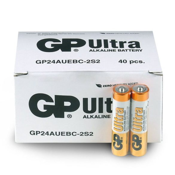 GP Ultra Alkáli Tartós (AAA / LR03) Mikro Elem (40db) (20x2)