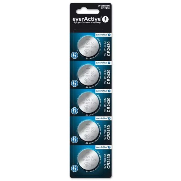 EverActive CR2430 Lítium Gombelem (5db)
