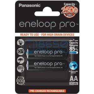 Panasonic Eneloop Pro 2500mAh (AA / R6) Ceruza Újratölthető Elem / Ni-MH Akkumulátor (2db)