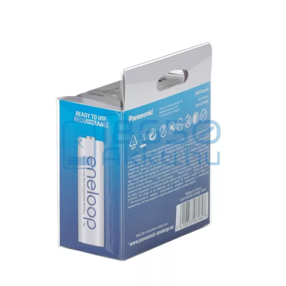 Panasonic Eneloop BQ-CC87 Ni-MH Akkumulátor Töltő és Powerbank + 4db 1900mAh (AA / R6) Ceruza Újratölthető Elem
