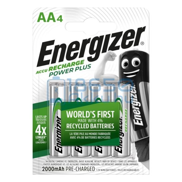 Energizer Power Plus 2000mAh (AA / R6) Ceruza Újratölthető Elem / Ni-MH Akkumulátor (4db)