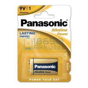 Panasonic Alkaline Power 6LR61 9V Alkáli Elem