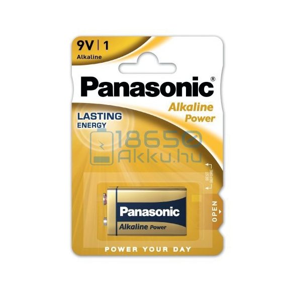Panasonic Alkaline Power 6LR61 9V Alkáli Elem