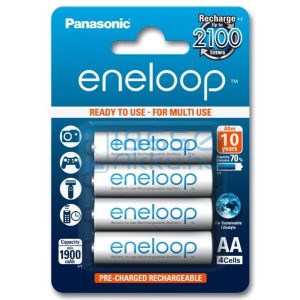 Panasonic Eneloop 1900mAh (AA / R6) Ceruza Újratölthető Elem / Ni-MH Akkumulátor (4db)