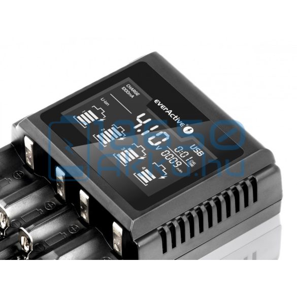 EverActive UC-4000 Li-Ion / LiFePO4 / Ni-MH Akkumulátor Töltő